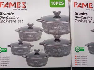 Fames 5 Pieces Granite Non Stick Pots