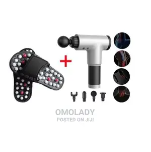 2 In 1 Fascial Gun Deep Tissue Body + Slippers Massager