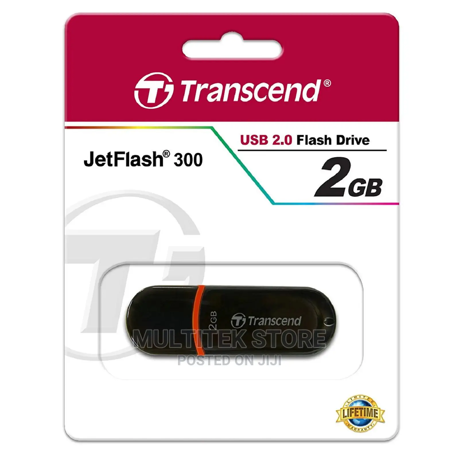 Transcend Jetflash 300 USB 2.0 Flash Drive 2GB