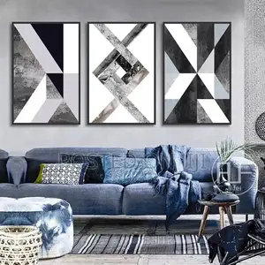 Abstract Black And White Canvas Printing