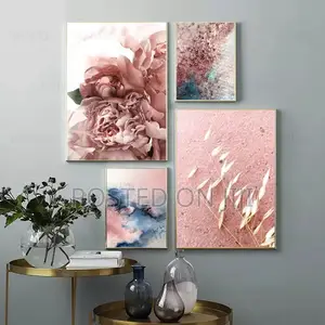 Abstract Light Pink Watercolor Print