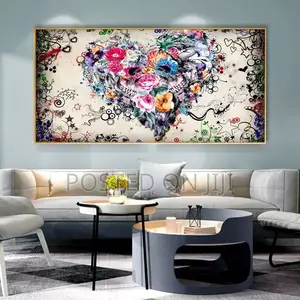 Abstract Colorful Heart Wall Decor
