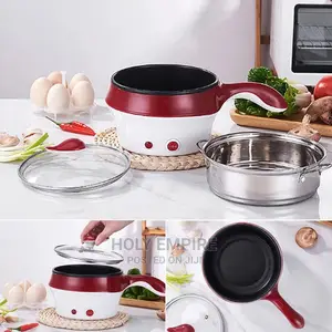 Electric Cooking Pot With Steamer Non-Stick Rice Cooker Pot