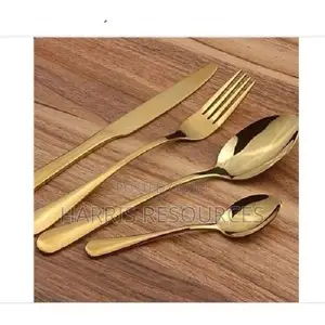 Gold Plated Cutlery - 24 Pieces