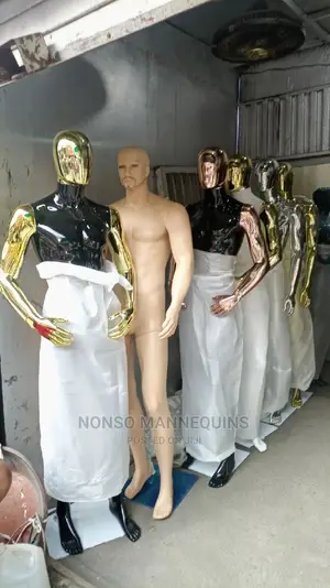 All Types Of Chrome Male Egg Face Display Mannequin