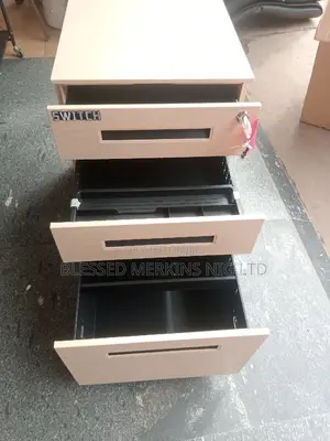 Metal Mobile Drawers 3 Drawers With Key