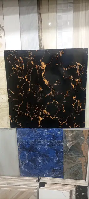 Gold Black 60x60 Floor Tiles