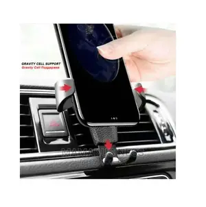 Adjustable Car Air Vent Phone Holder - Black