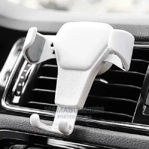 Adjustable Car Air Vent Phone Holder - White