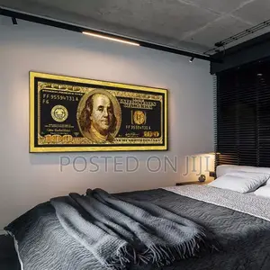 Gold Money Canvas Printing