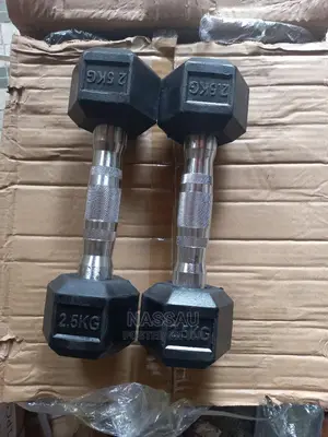 Pair of 2.5kg Hex Commercial Dumbbell