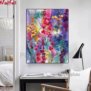 5d Watercolor Embroidery Painting
