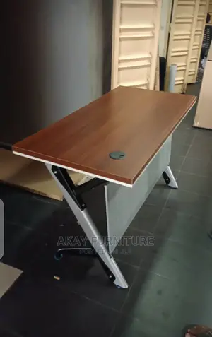 4ft Office Table With Metal Legs