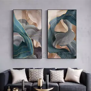Modern Abstract Luxury Ribbon Painting