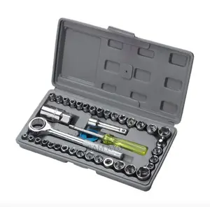 40 Piece Wrench Socket Tool 1/4,3/4 Socket