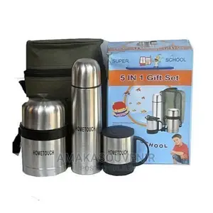 Home Touch Stainless Steel Food Flask Set - 5 in 1 Set
