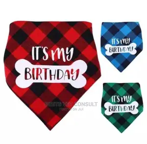 Bone Print IT'S MY BIRTHDAY Dog Bandana