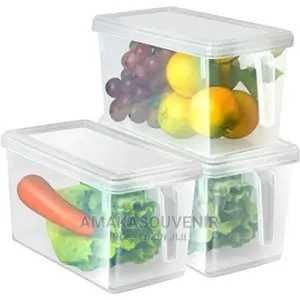 Transparent Fridge Food Storage Container 3pieces