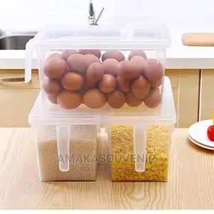4-Litre Transparent Food Storage Container - 3 Pieces
