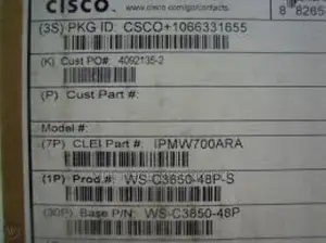 Cisco WS-C3850-48P-S Catalyst 3850 Switch