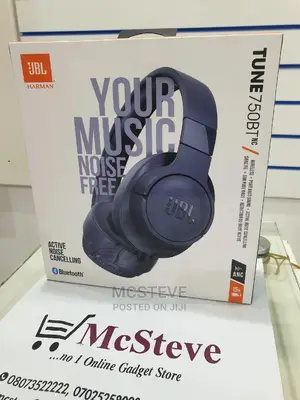 JBL Tune 750BT Noise Cancelling Headphones 100% Original