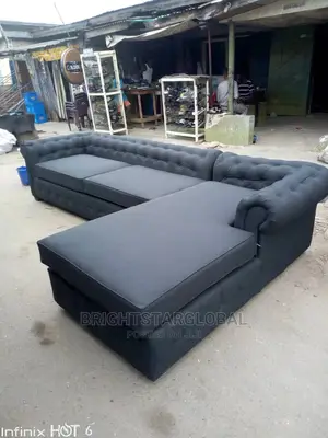 Lshape Couch Sofa Chair Black