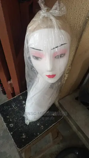 White Long Mannequins Head For Hats Etc