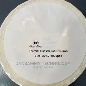 85*40 Direct Thermal Label Paper Yellow Color by 1000 Labels