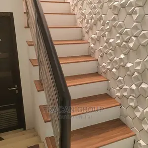 Staircase Vinyl Wood-Like Floor.
