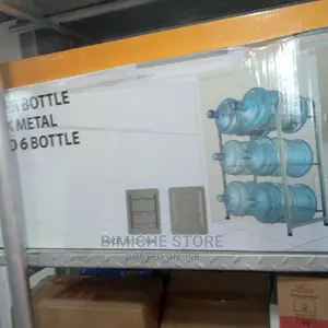 6 Dispenser Bottle Metal Rack
