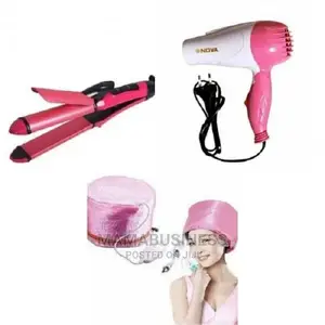 3 in 1 Straightener + Foldable Hair Dryer + Hair Steamer