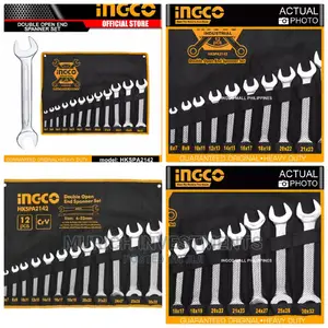 Double Open and Spanner Set 6-32mm Ingco