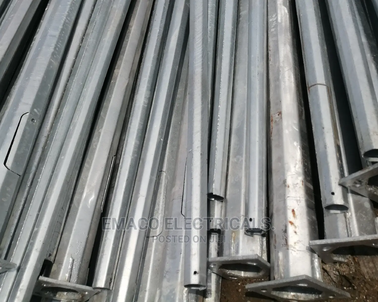 Original 8 Meters Hexagonal Galvanized Street Light Pole
