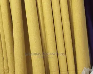 Lush Yellow Matt Curtain Fabrics