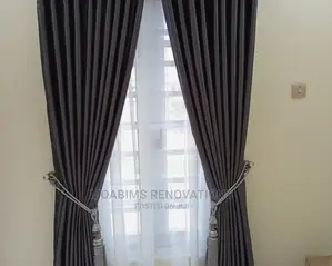 Dark Grey Curtain Fabric