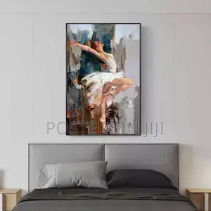 Abstract Ballet Girl Oil Painting