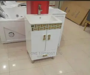 White Cabinet Basin