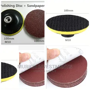 Polishing Discs With 10pcs Sticky Adhesive Sandpaper Disc