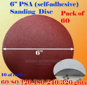 10pcs 150mm Aluminum Oxide Sticky Sanding Discs