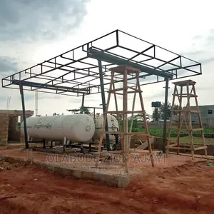 Complete Construction Of 7tons LPG Storage With Canopy