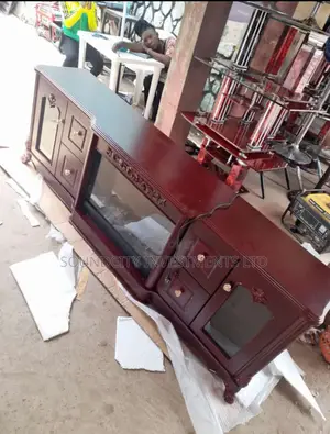 TV Stand With Flame