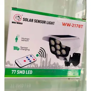 Solar Sensor Light With Remote Control