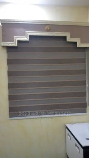 Day and Night Window Blind With Board Design.