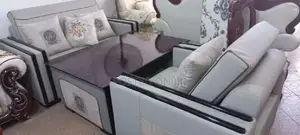 Turkey Leather Chair With Center Table