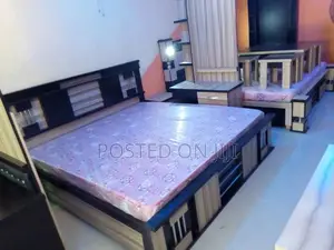 Complete Foreign Made Wood Couple's Bed