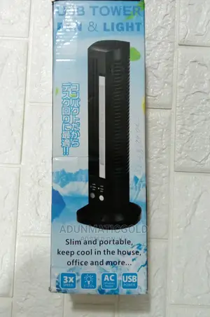 Usb Tower Fan and Light