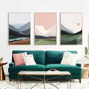 Mountain Lake Water Abstracts Wall Art