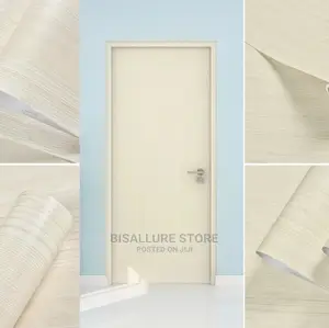 White Wood Adhesive Wallpaper Sticker Roll