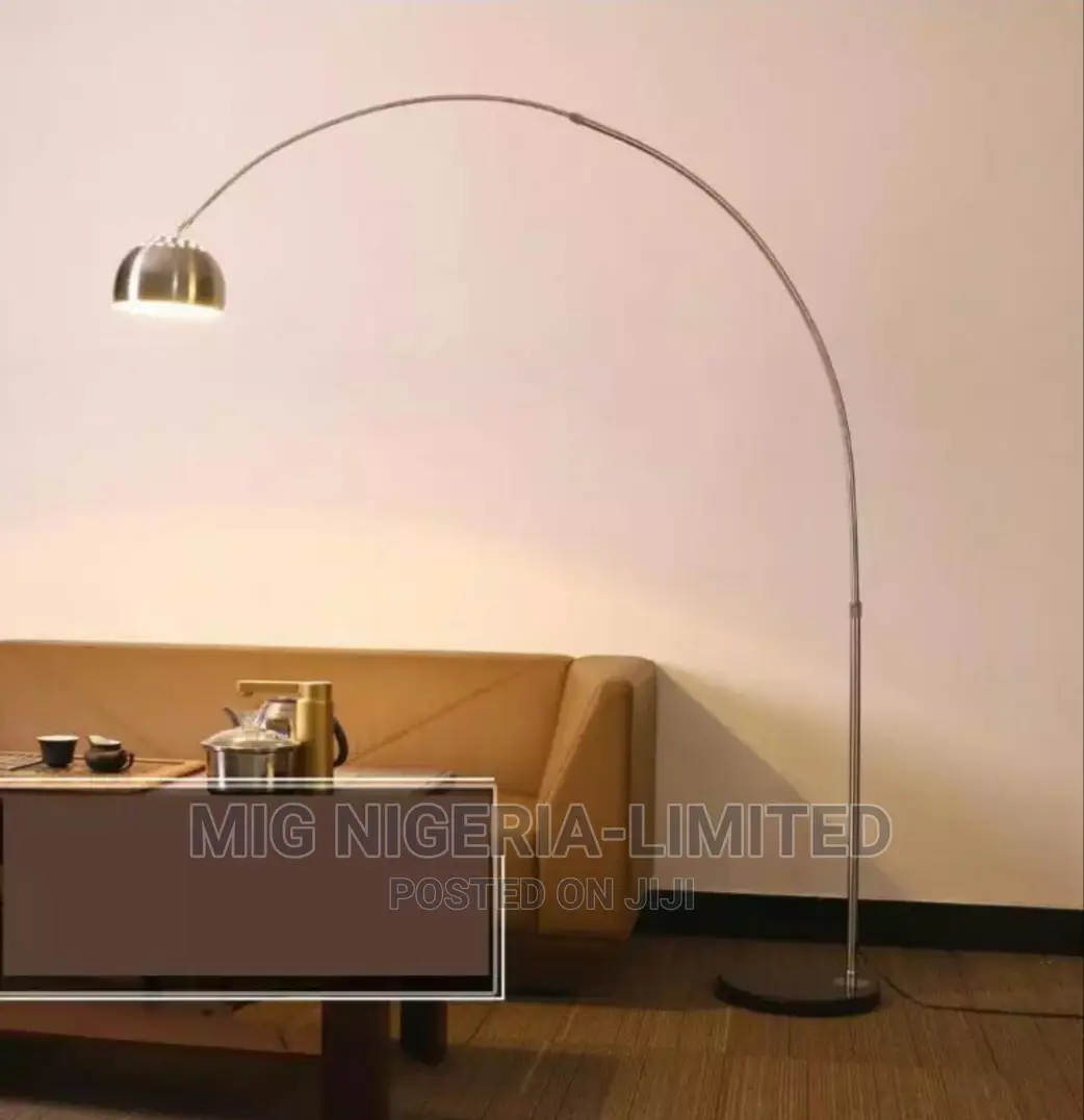 Big Gold Curve Floor Lamp