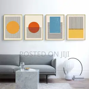 Modern Abstract Black Line Poster and Print